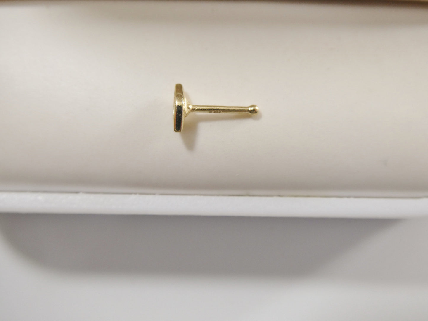 14k real solid yellow gold evil eye nose ring