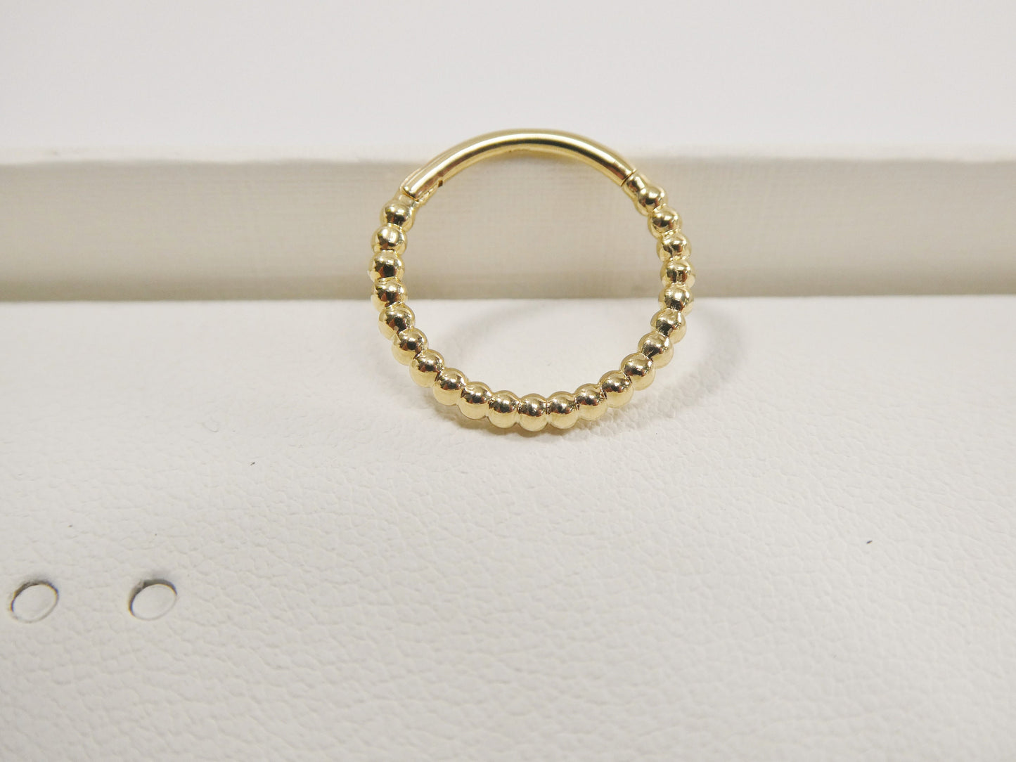 14k real solid yellow gold cartilage daith septum body ring piercing