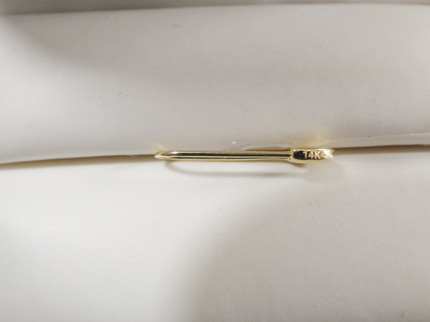 14k real solid yellow gold baby evil eye newborn pin brooch