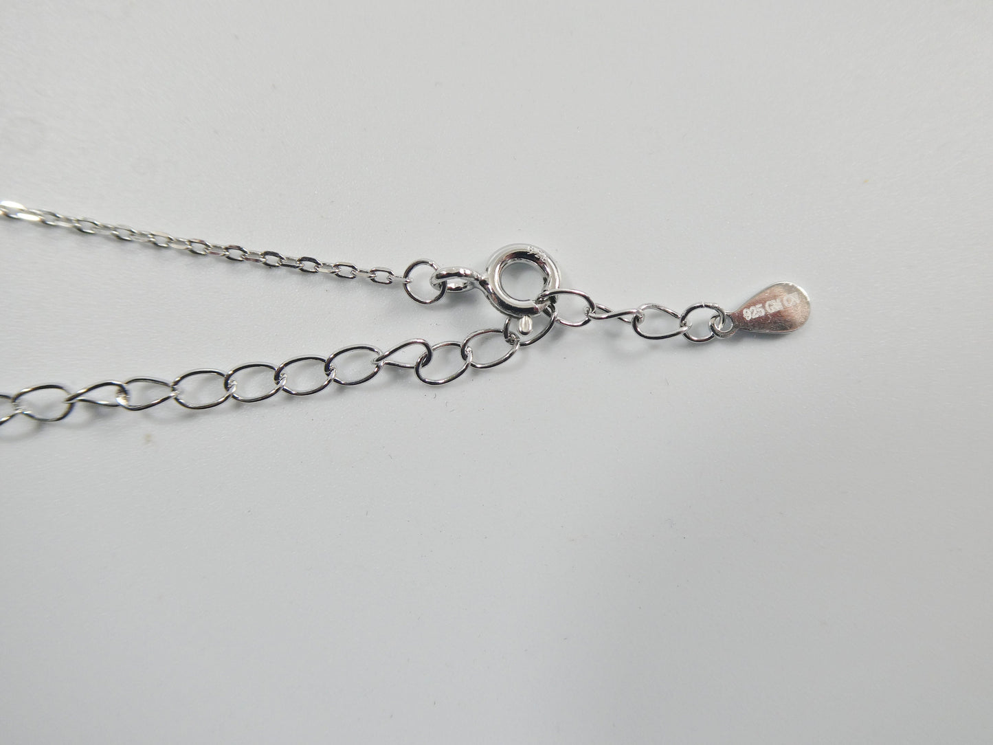 16 inch plus two inch extension real 925 sterling silver mom necklace