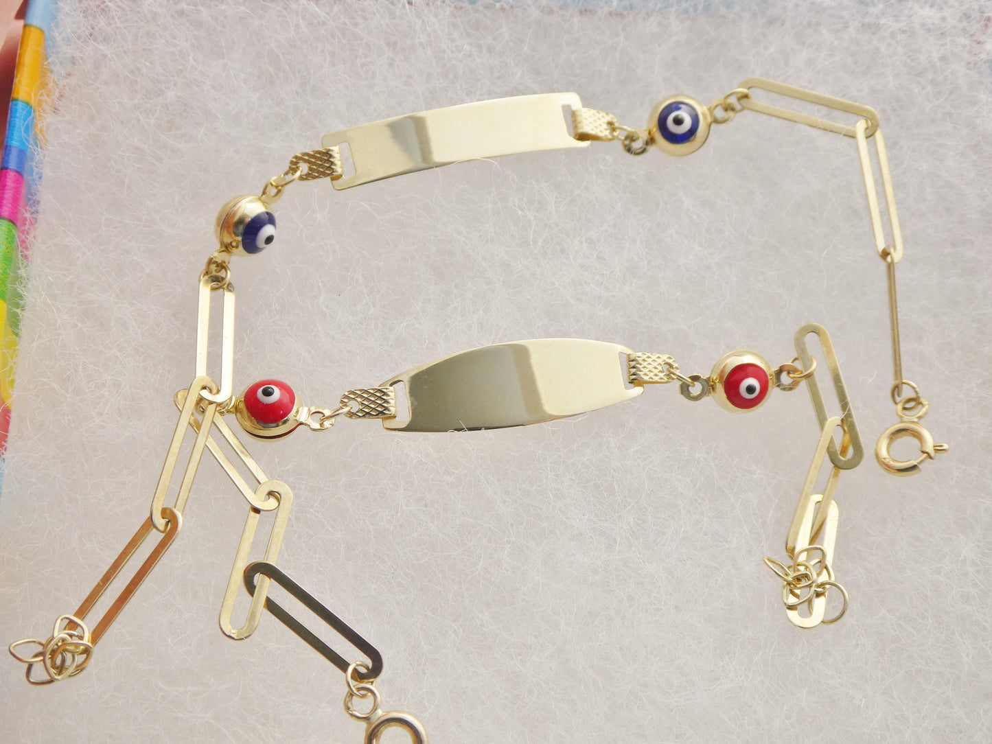 real 10k solid yellow gold baby bracelet