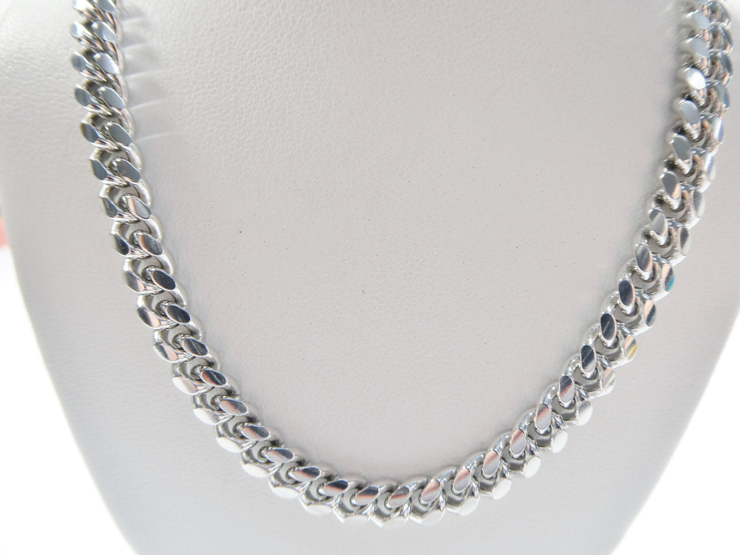 real 925 sterling silver 6mm solid link bracelet