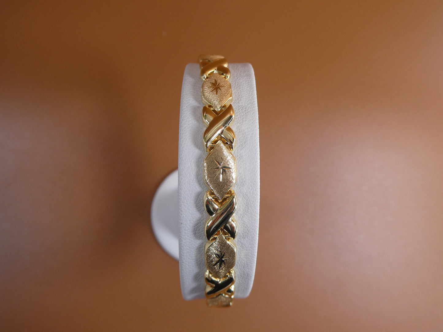 XOXO Stampato Bracelet: 14k Gold Over Sterling Silver