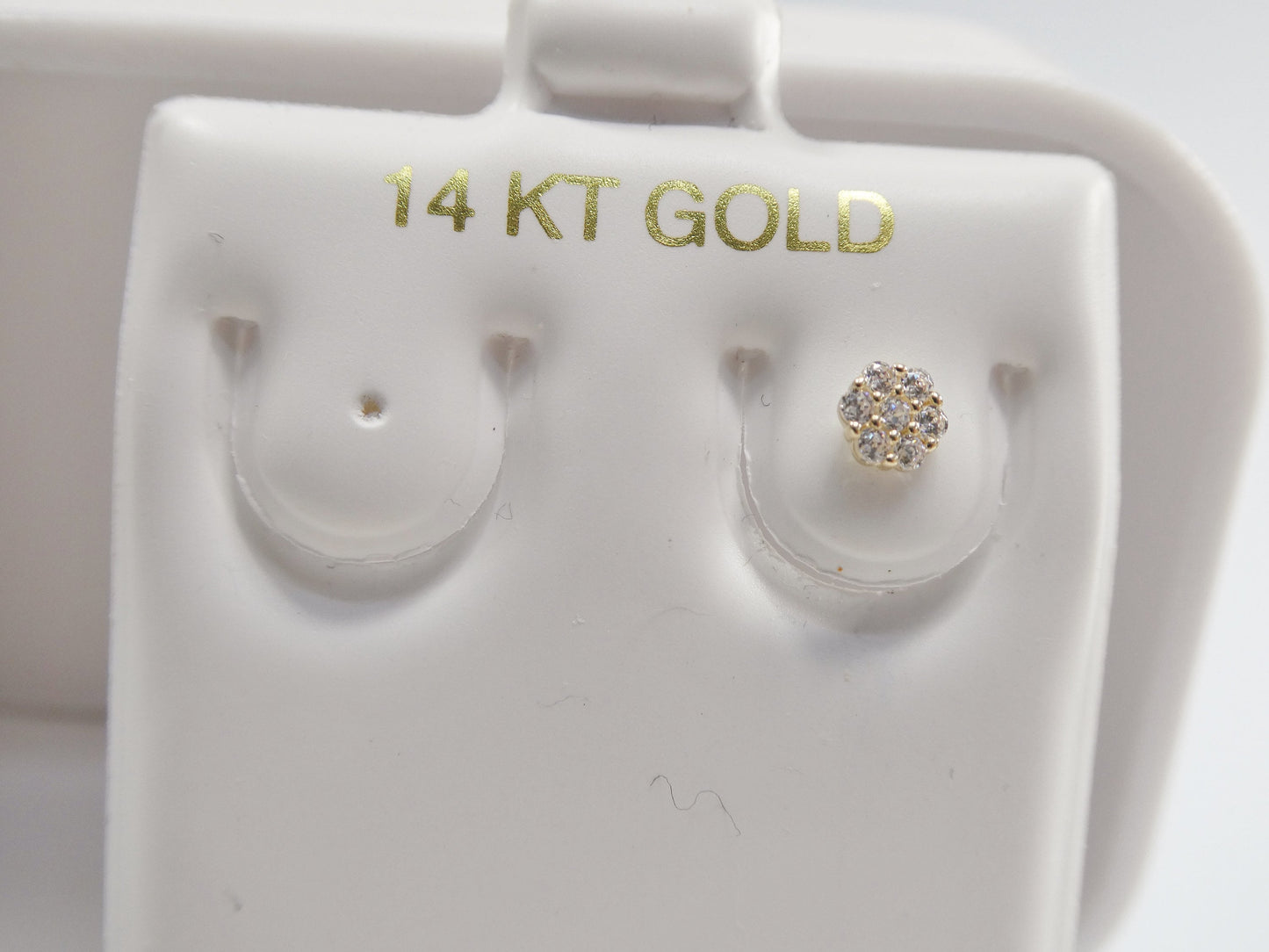 14k Real Solid Yellow Gold Flower Stud Nose Rings