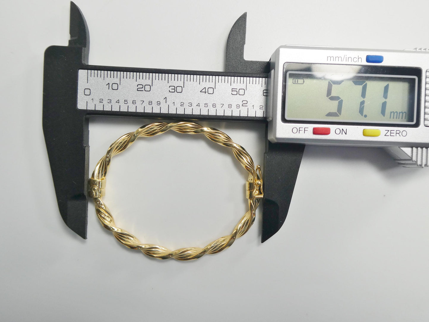 925 sterling silver baby children twist bangle bracelet yellow gold color finish
