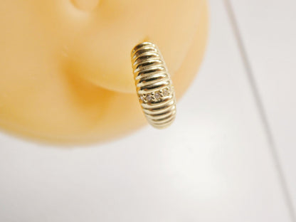 Real 10k Solid Yellow Gold Designer Earrings