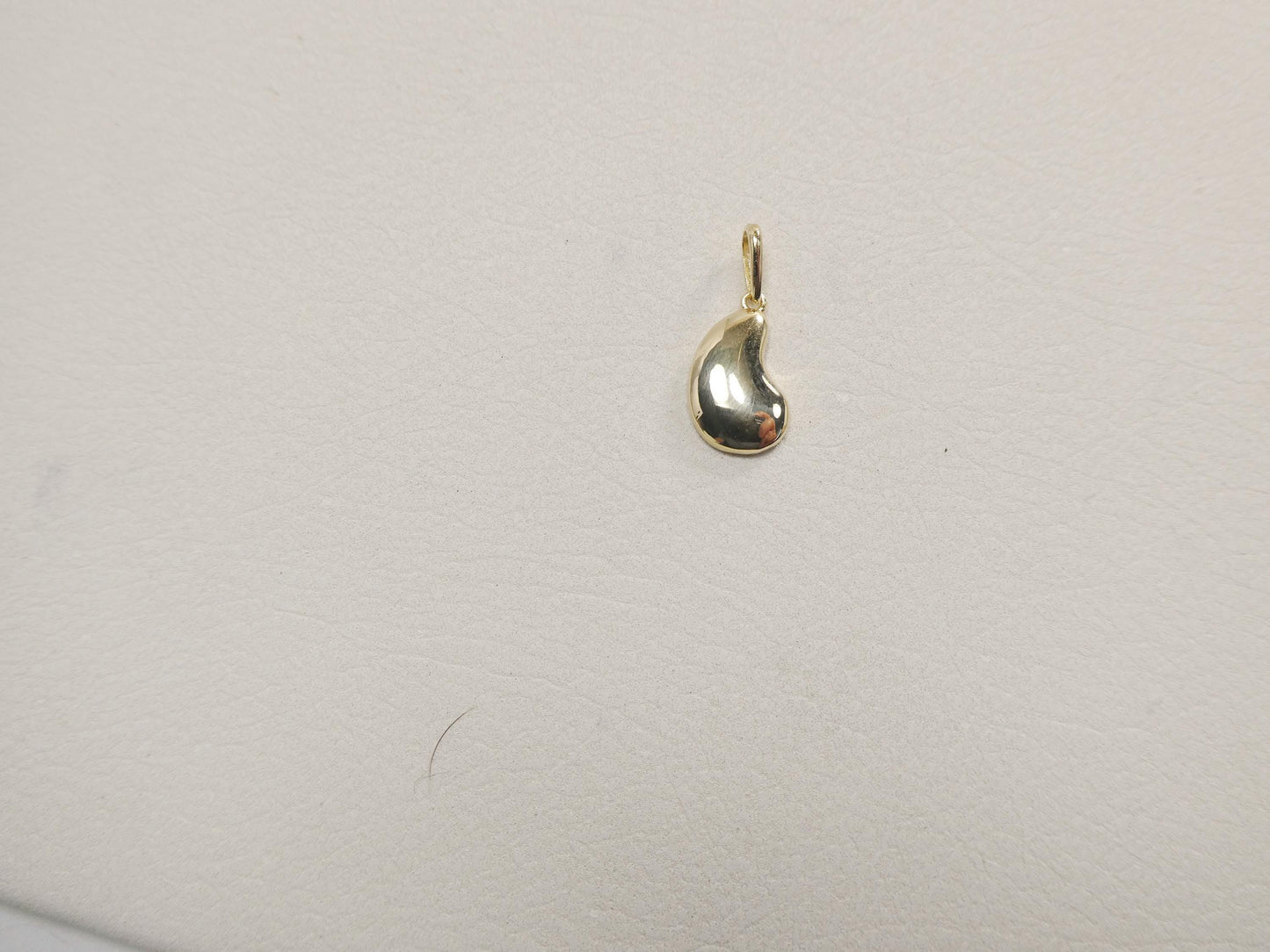 10k real solid yellow gold 18 inch solid figaro chain and teardrop pendent set