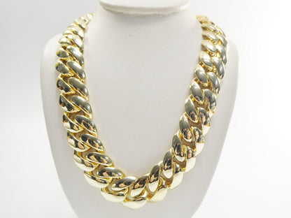 14mm 18k Gold Filled Monaco Necklace Choker Necklace 18" 20"24" Length