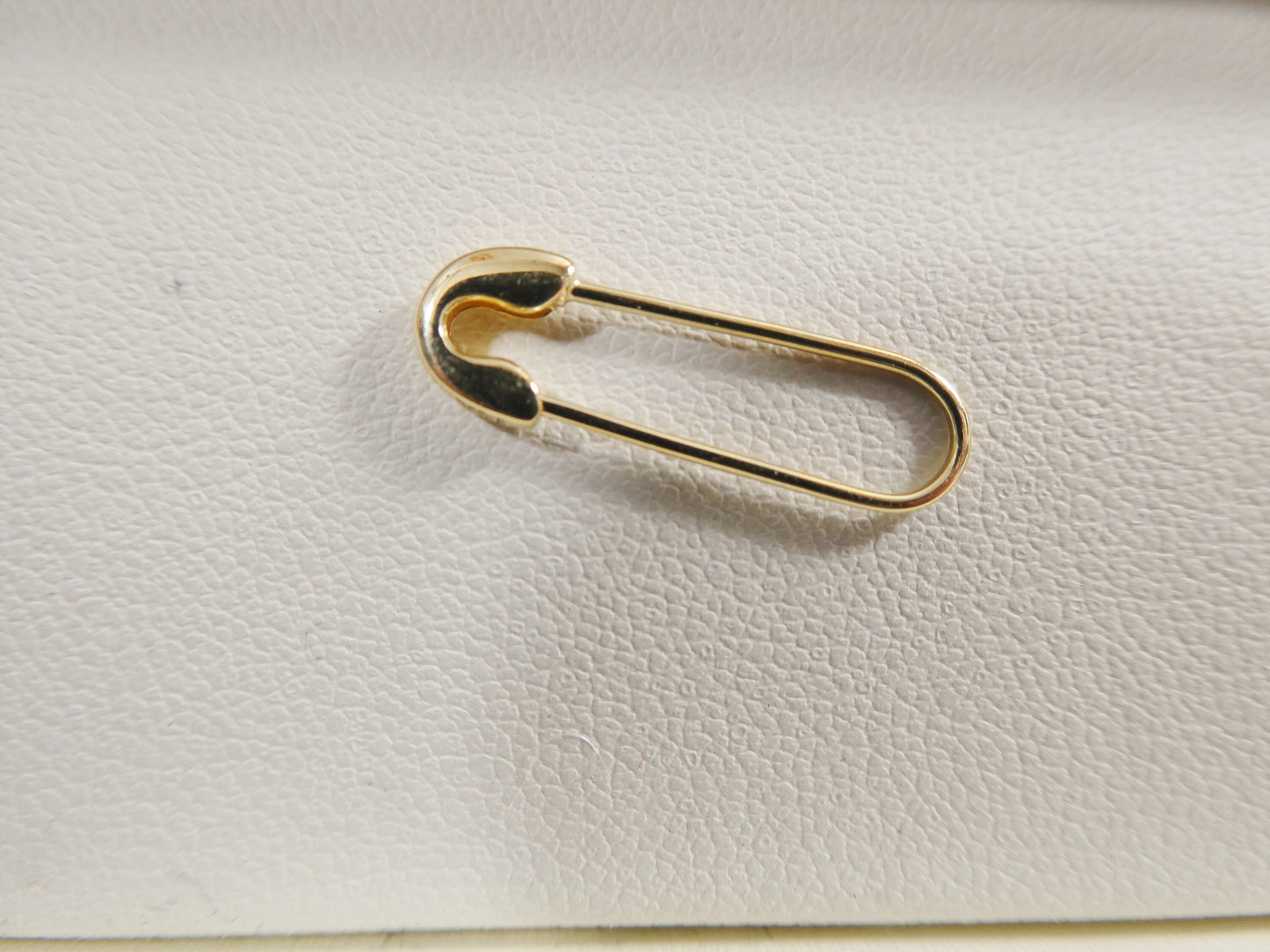 10k real solid yellow gold plain polish pin brooch