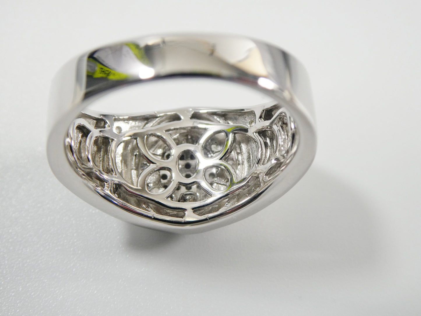real solid 925 sterling silver men ring rhodium plating finish