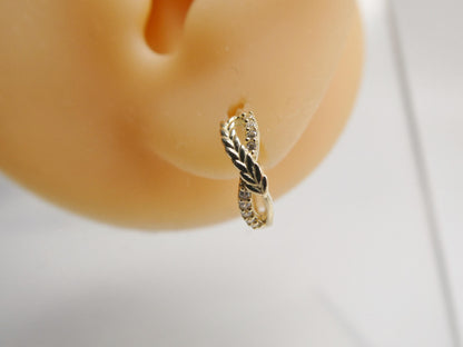 Real 10k Solid Yellow Gold Designer Earrings