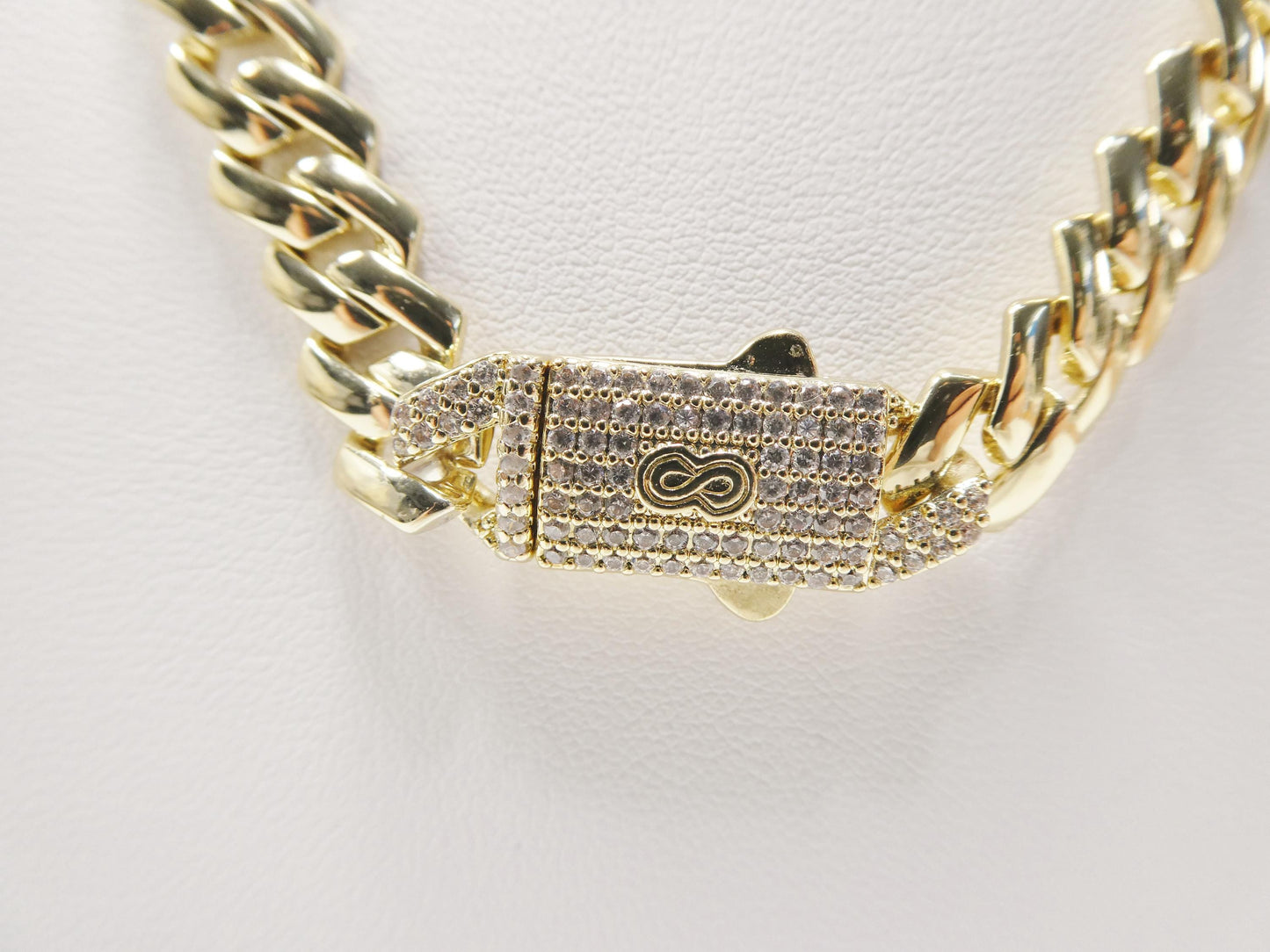 monaco cuban necklace 14k gold filled 9mm
