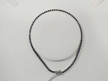 Anklet Bracelet With Extension Tennis Bracelet Real 925 Sterling Silver