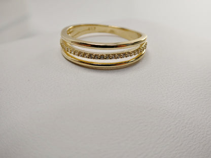 Real 10k Solid Yellow Gold Women's Classic Ring