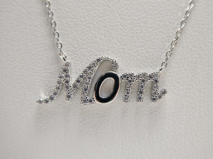 16 Inch Plus Two Inch Extension Real 925 Sterling Silver Mom Necklace