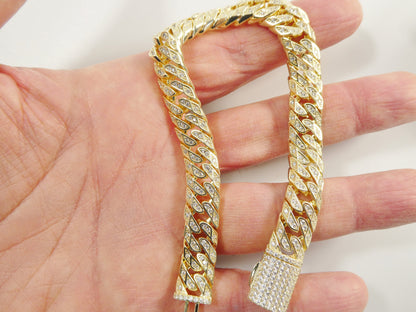 Real 925 Sterling Silver 8 Inch Monaco Bracelet