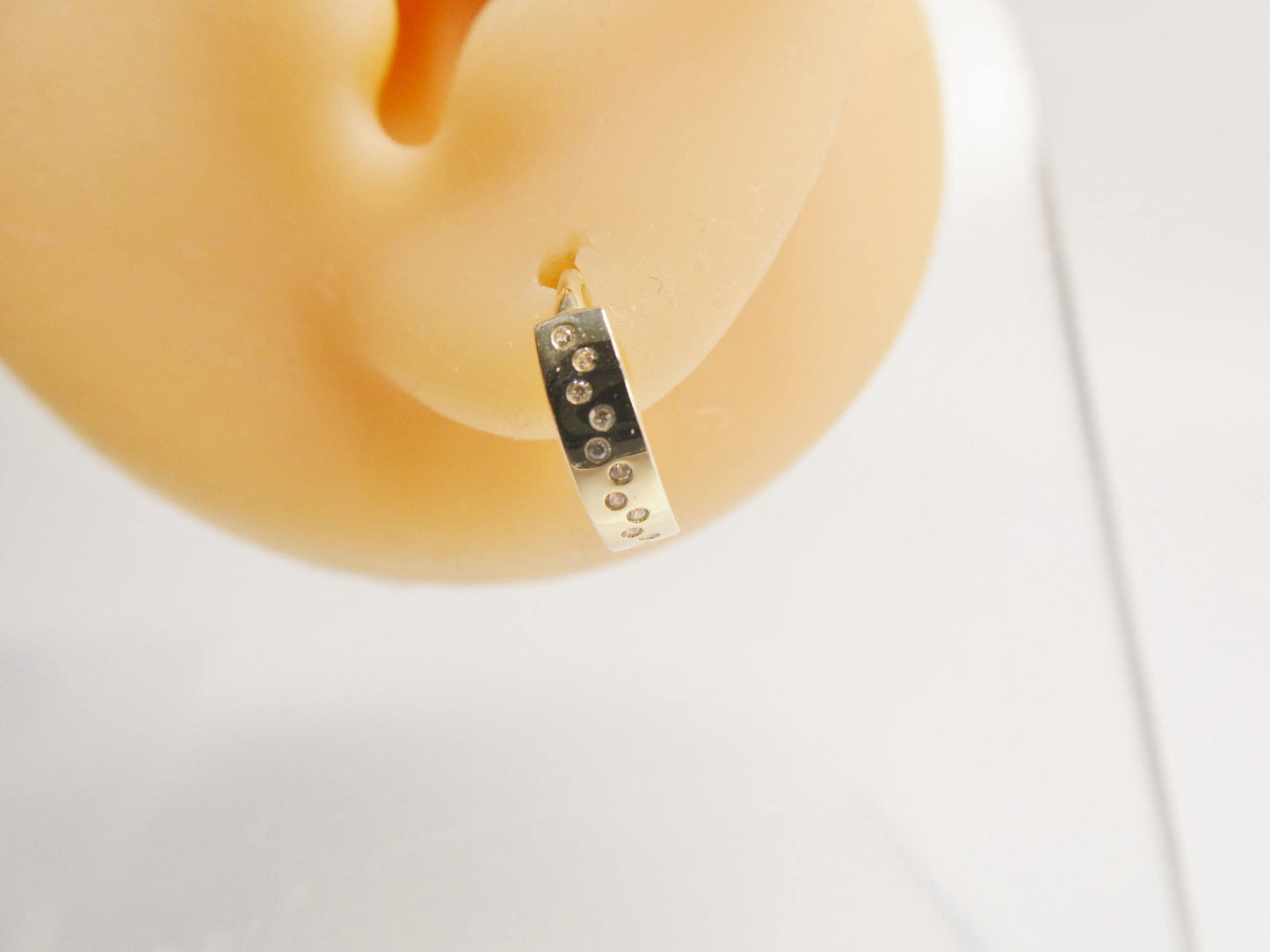 real 10k solid yellow gold designer earrings