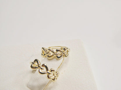 Real 10k Solid Yellow Gold Designer Earrings