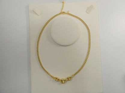 16 Inch Real 925 Sterling Silver Puffed Mariner Necklace