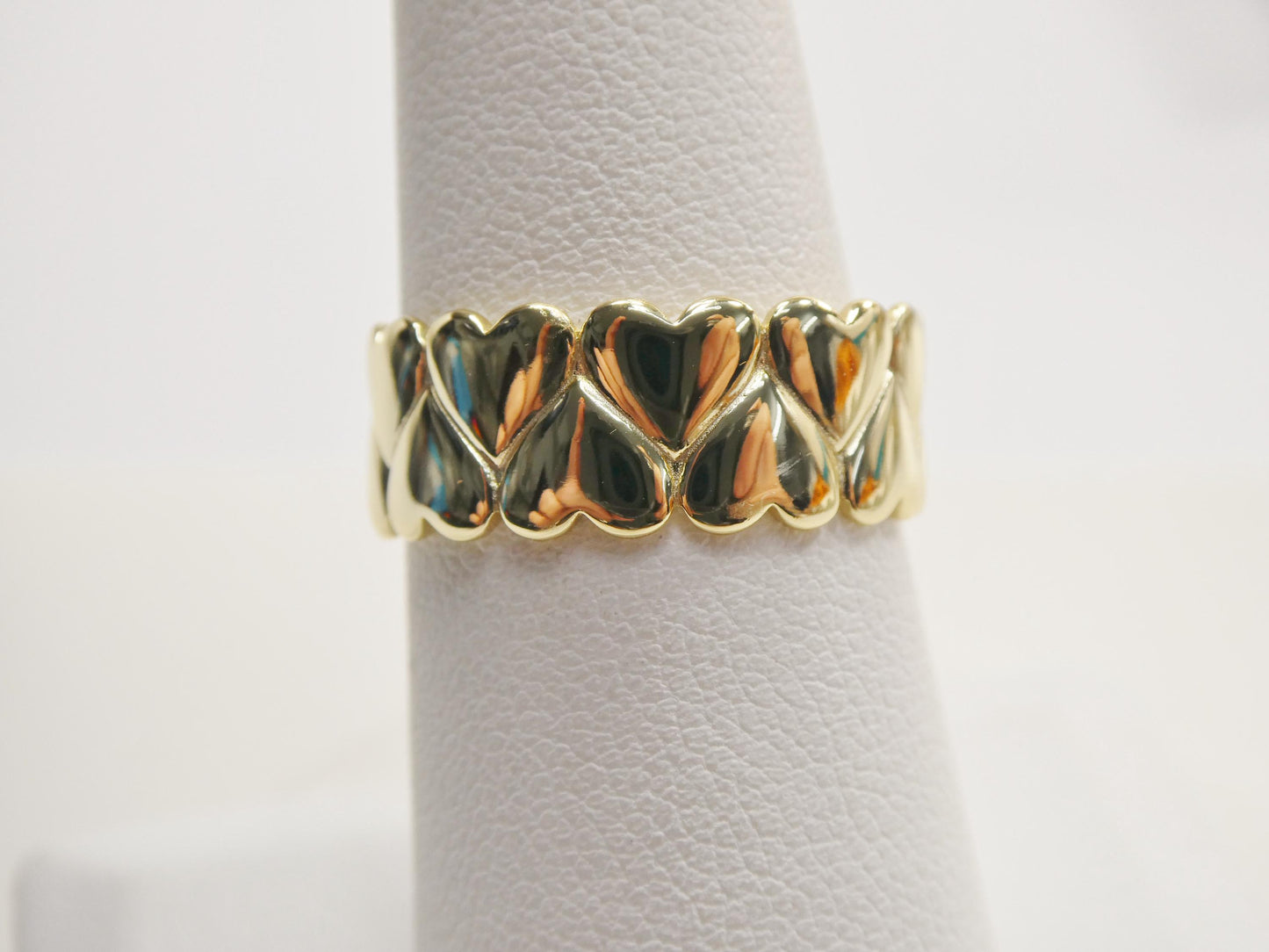real 925 sterling silver over 14 yellow gold ring