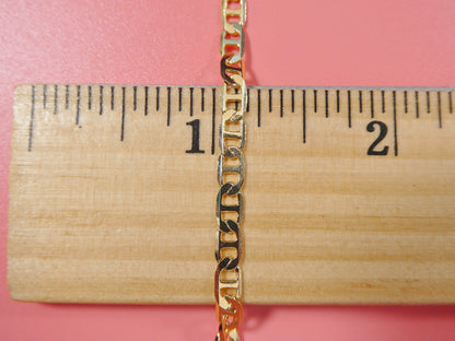 5.5 Inch 18k Gold Filled Mariner Style Baby Bracelet