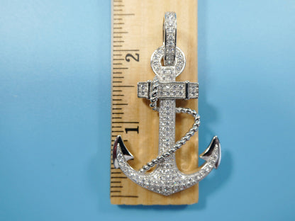 Real Solid 925 Sterling Silver Large Anchor Pendent