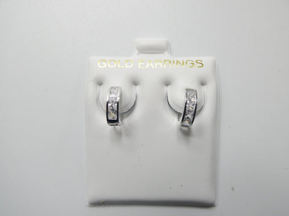 Real 10k Solid Yellow Gold Small 10mm Hoop Huggie Earrings