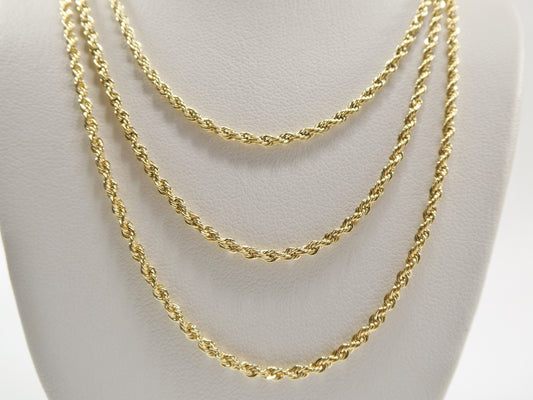 18k gold filled rob chain