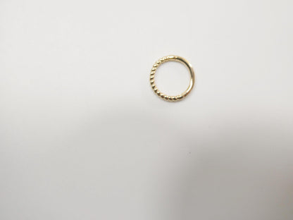 14k Real Solid Yellow Gold Hoop Earring Cartilage Daith Ring Piercing