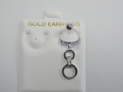 10k Real Solid Yellow Gold Belly Ring
