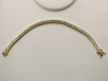 Real 925 Sterling Silver 2.5MM 6 Inch Tennis Bracelet