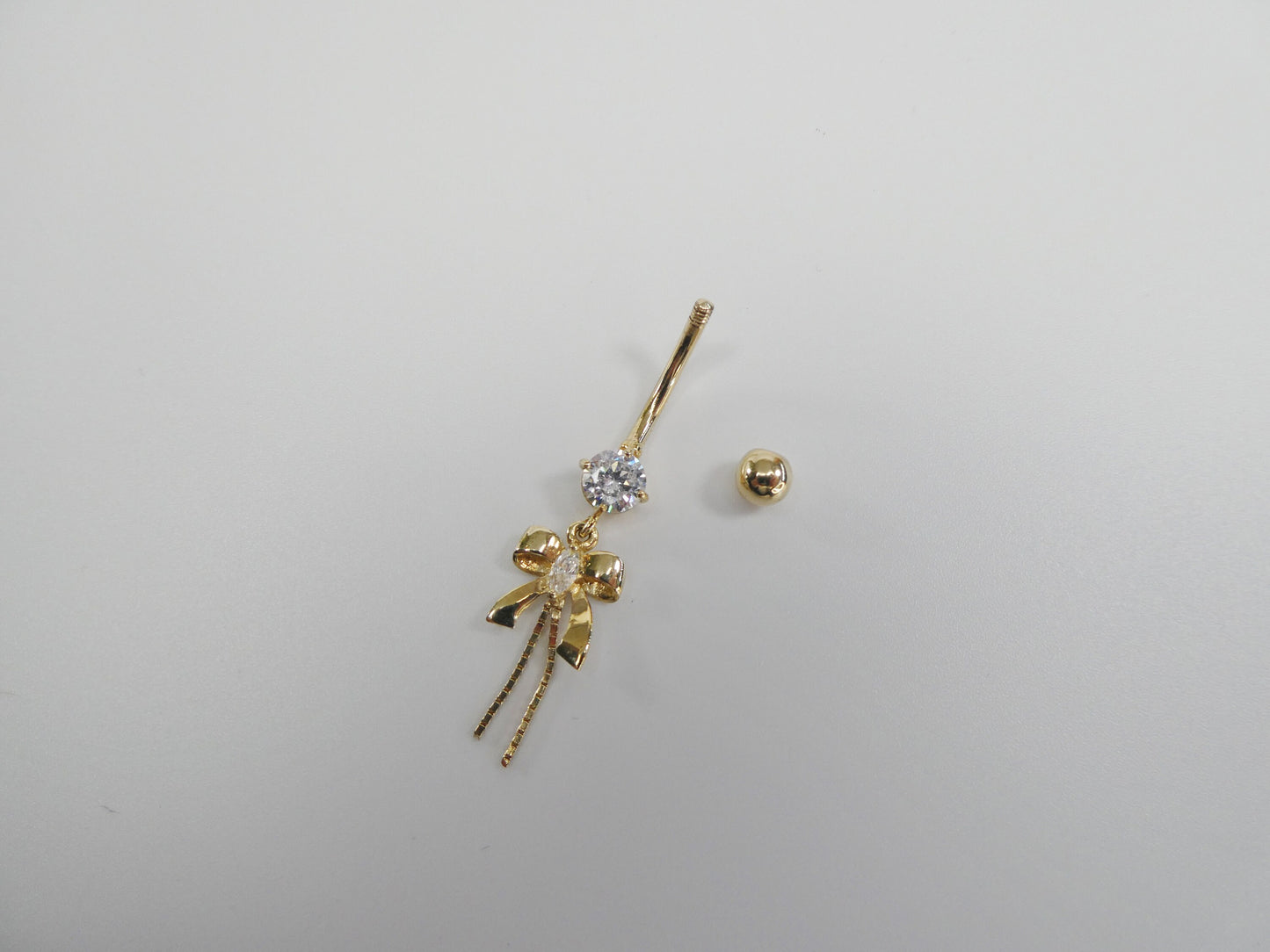 10k real solid yellow gold belly ring