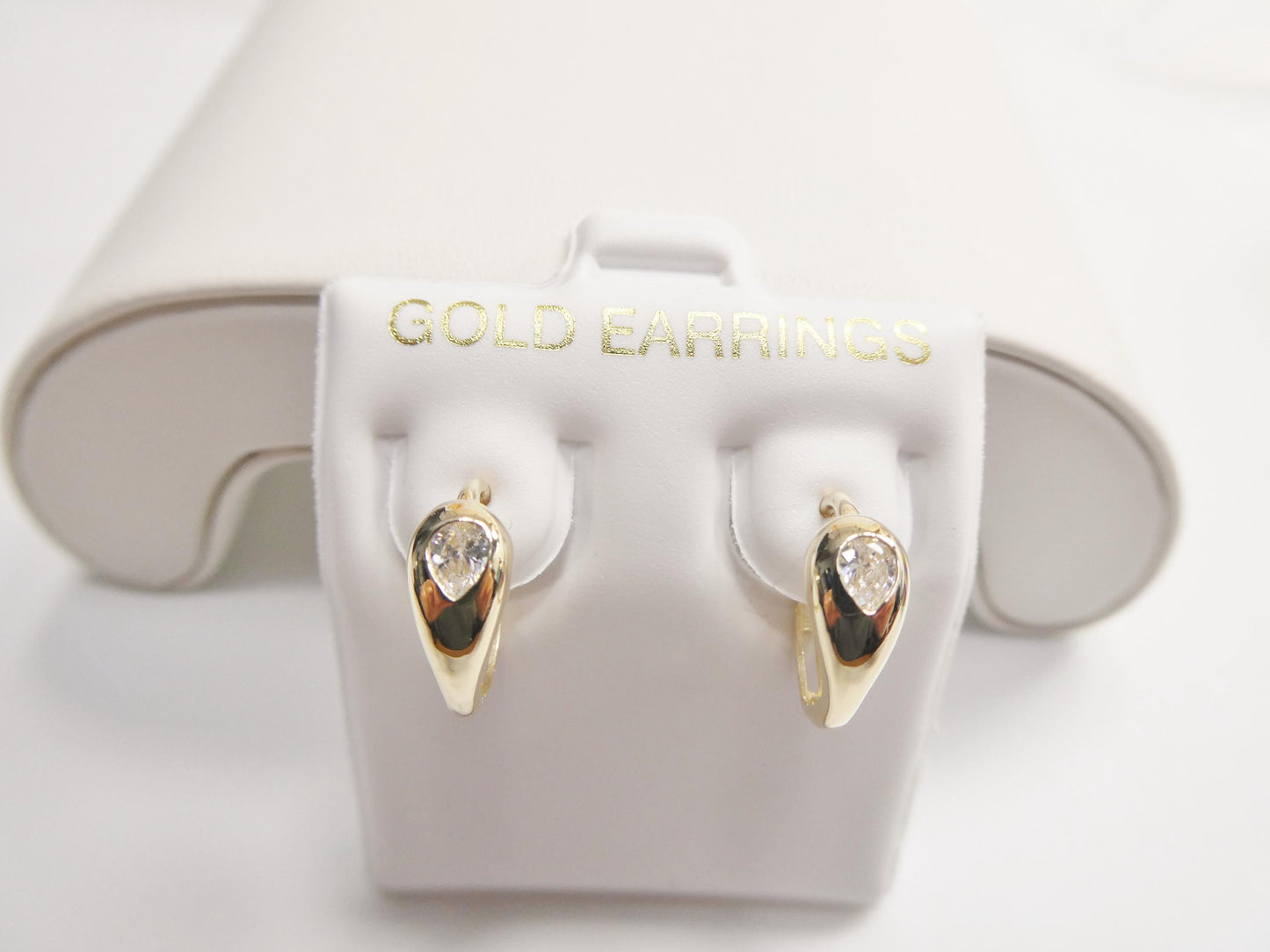 real 10k solid yellow gold designer earrings