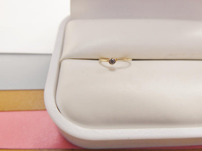 14k Real Solid Yellow Gold CZ Hoop Earring Cartilage Daith Ring Piercing