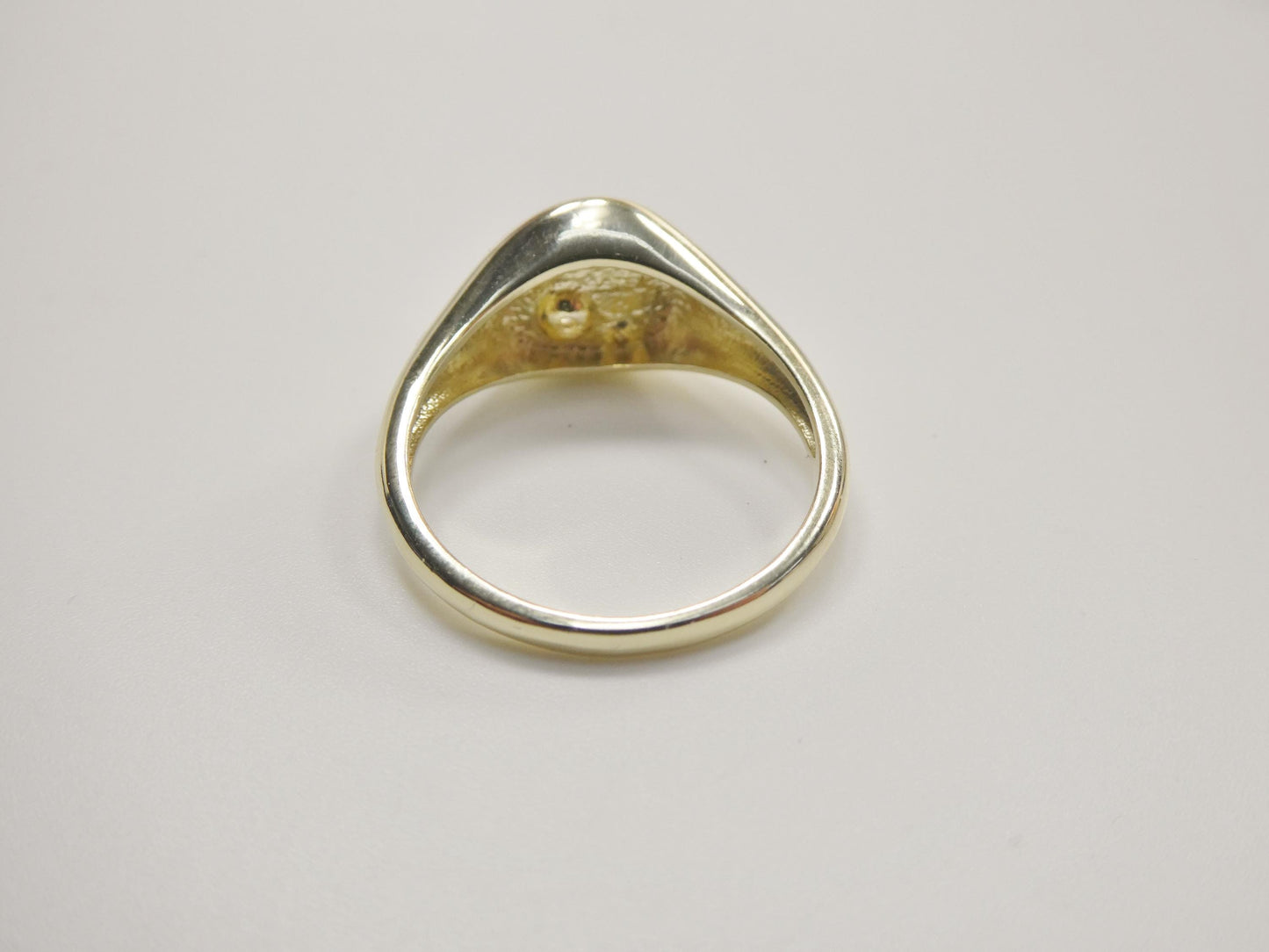 real 925 sterling silver over 14 yellow gold ring