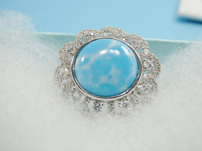 Turquois Ring Real 925 Sterling Silver