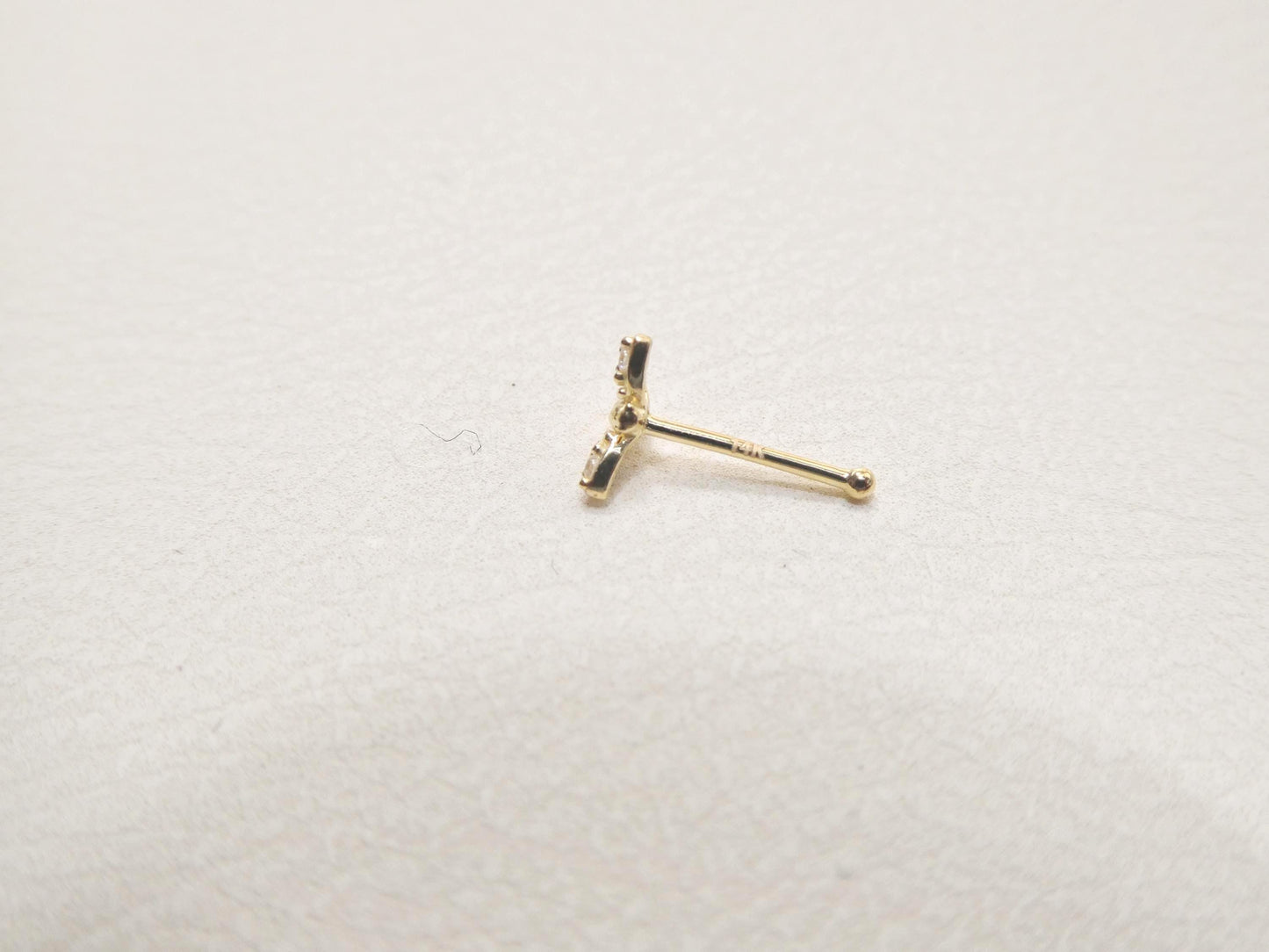 14k real solid yellow gold honeybee nose rings