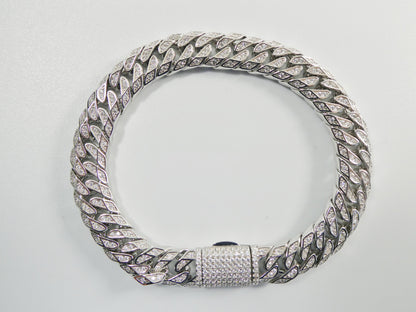 Real 925 Sterling Silver 8 Inch Monaco Bracelet