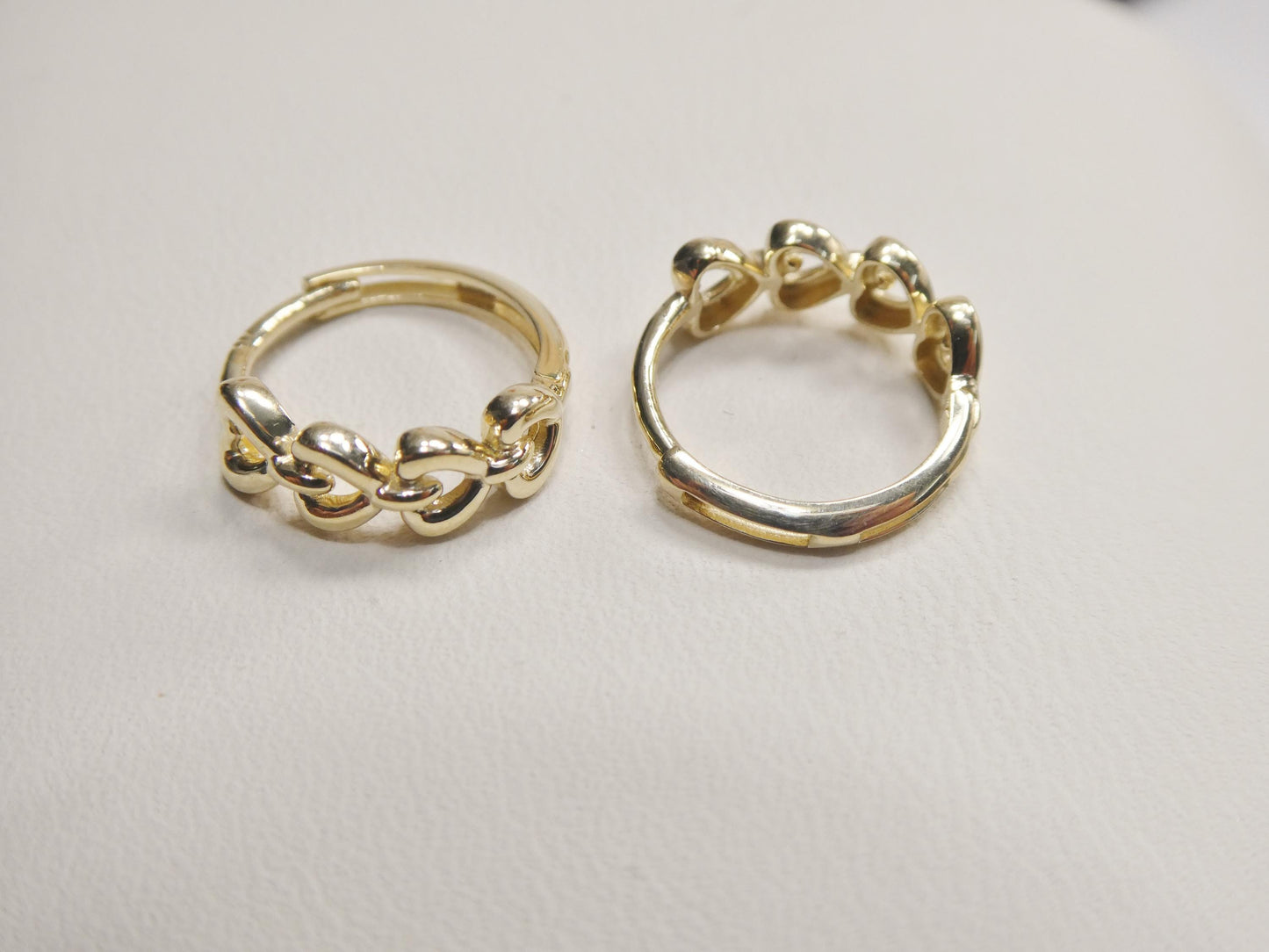 real 10k solid yellow gold designer earrings