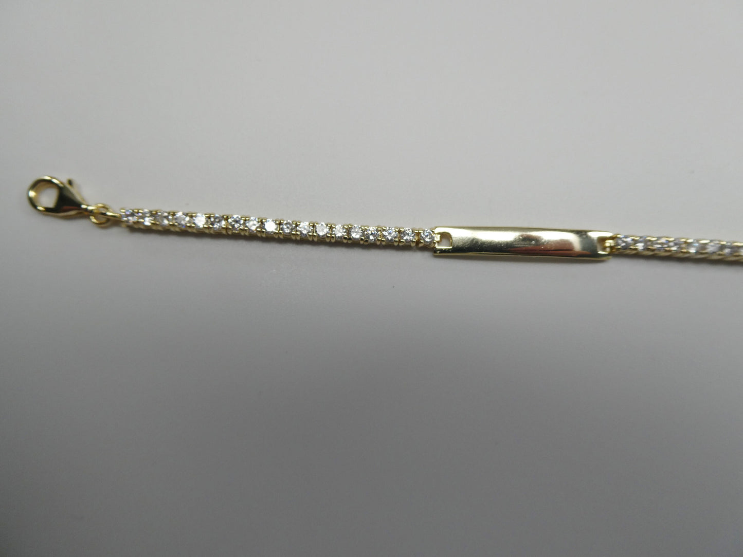 925 sterling silver 5 inch plus baby id bracelet extension yellow gold color