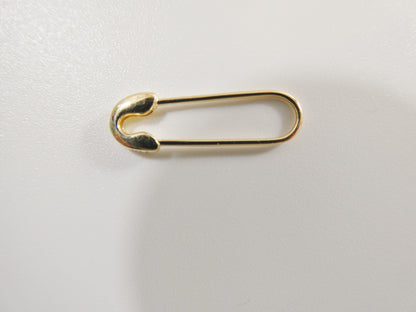 10k Real Solid Yellow Gold Plain Polish Pin Brooch