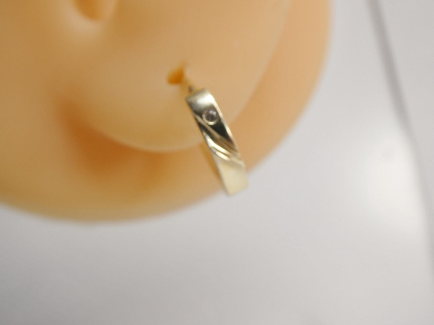 real 10k solid yellow gold designer earrings