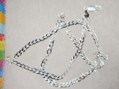 Real 925 Sterling Silver Italian Solid Chain Lobster Lock Clasp