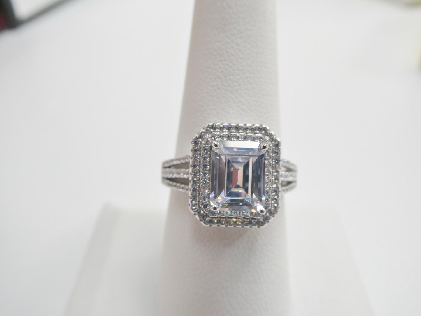 real 925 sterling silver solitaire engagement ladies ring