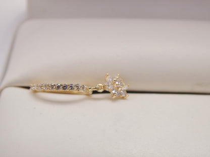 14k Real Solid Yellow Gold Seamless Clicker Cartilage Helix Hoop