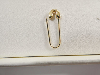 10k Real Solid Yellow Gold Plain Polish Pin Brooch