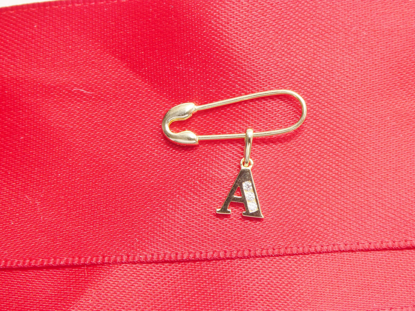 10k real solid yellow gold mini small initial alphabet pendent charm