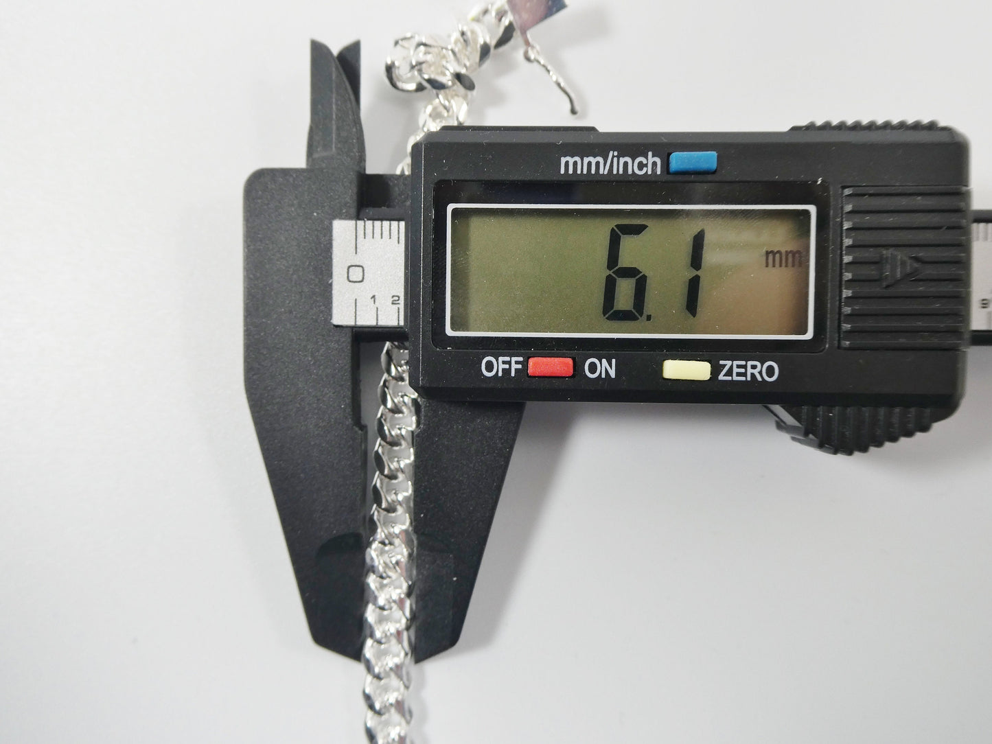 6mm real Miami link solid 925 sterling silver men bracelet safety box lock