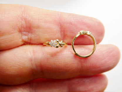 Real 10k Solid Yellow Gold Designer Earrings