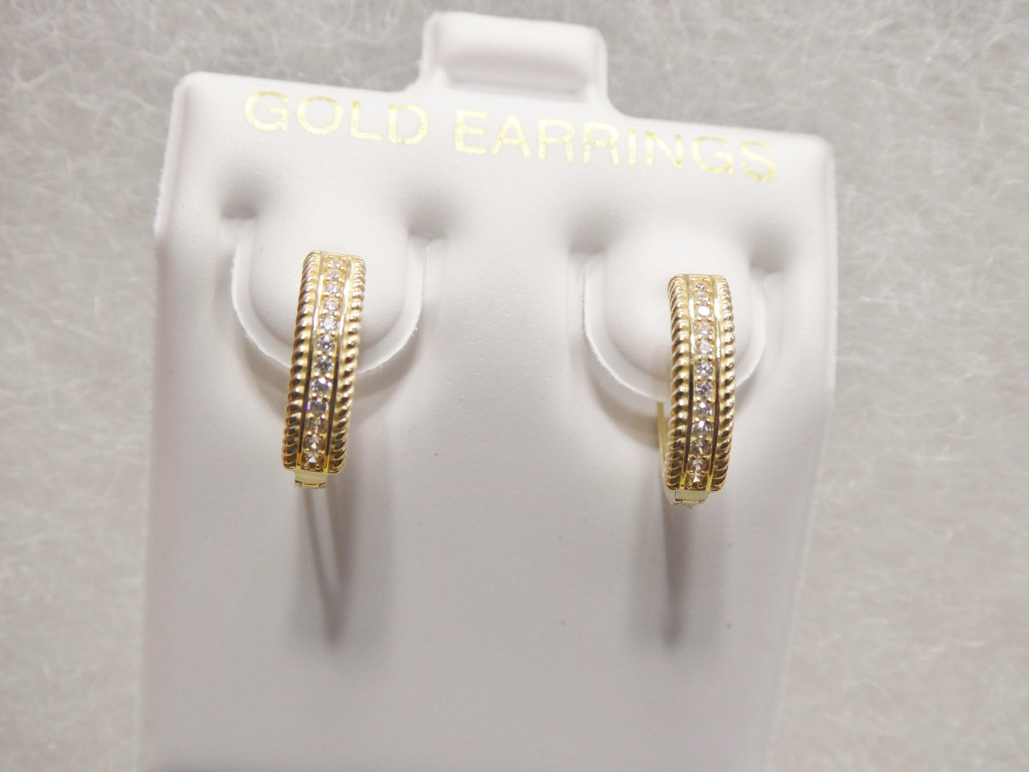 real 10k solid yellow gold designer earrings